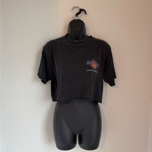 Hard Rock Cafe Black Crop TopSize S